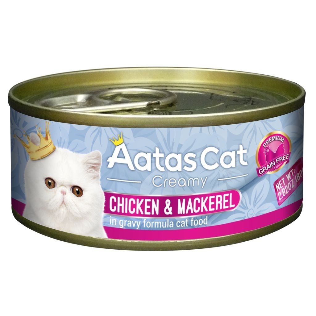 Aatas Cat Creamy Chicken Cat Canned Wet Food 80g