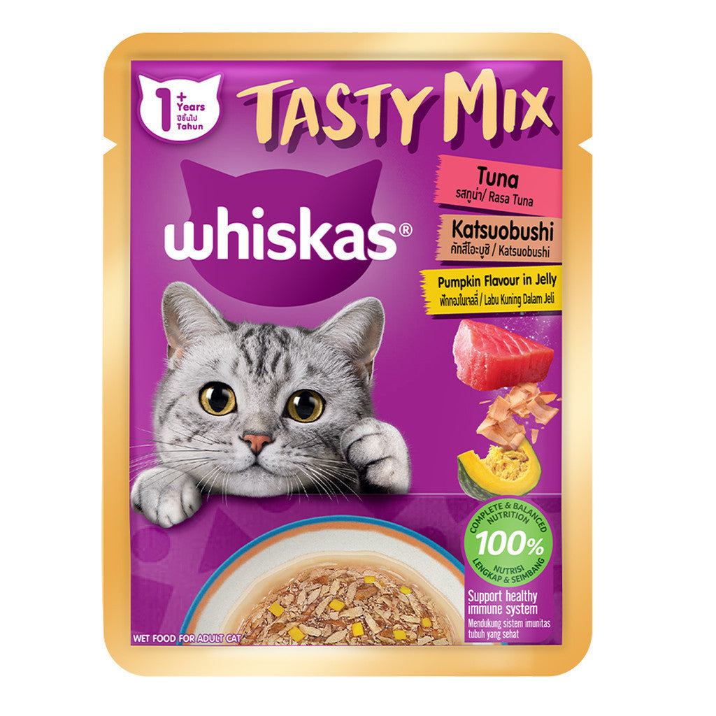 Whiskas Tasty Mix Pouch Wet Cat Food 70g