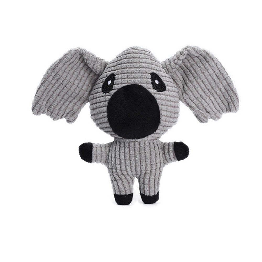 Interactive Squeaky Plush Dog Toys Cute Animal Toys Bite Resistant Dog Toy