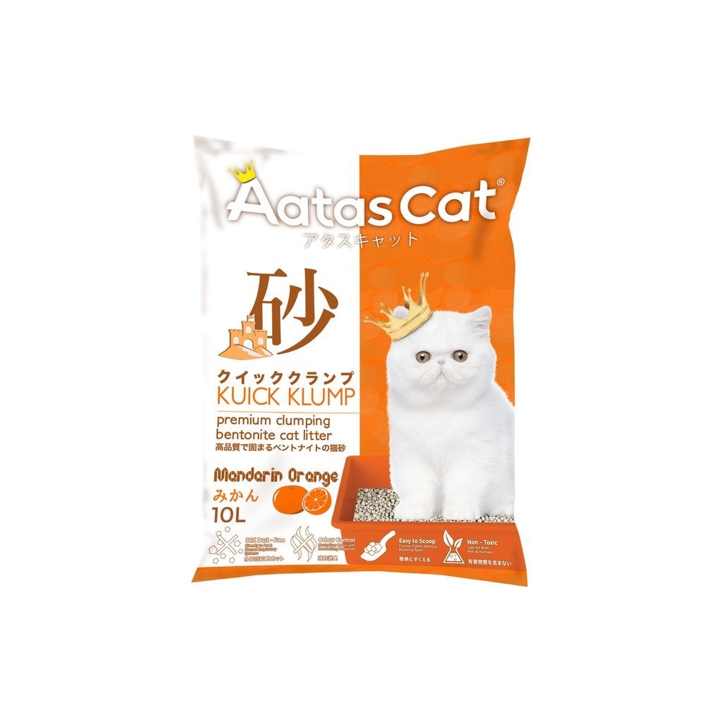 4 FOR $26.70: Aatas Cat Kuick Klump Bentonite Cat Litter 10L