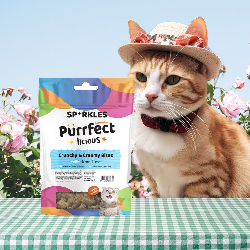 Sparkles Purrfectlicious Cat Treats Crunchy & Creamy, Meaty Bites, Freeze Dried (12 flavours)