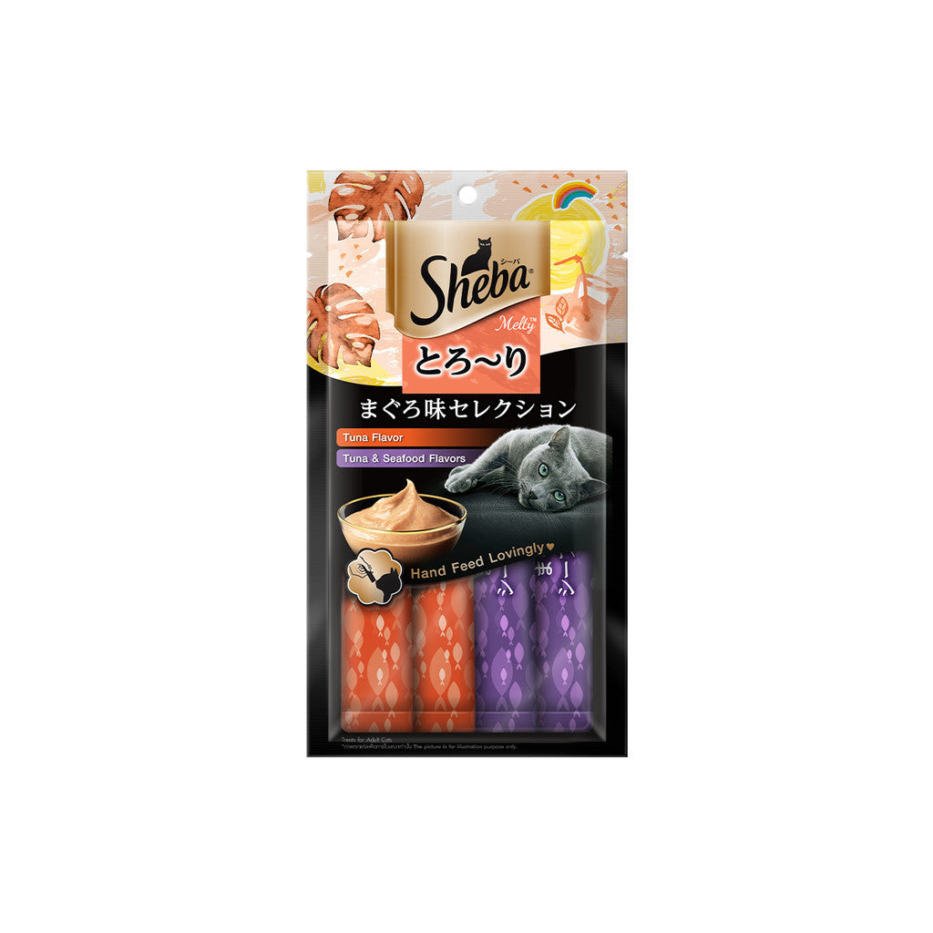 Sheba Melty Cat Puree Treats 12g x 4 - 4 Flavours