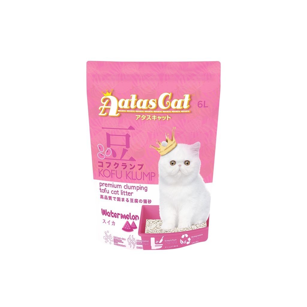 4 FOR $26.70: Aatas Cat Kofu Klump Tofu Cat Litter 6L