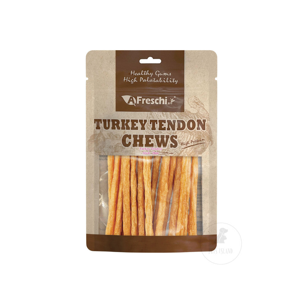 AFreschi Turkey Tendon Treats Assortment Dog Treats Natural Dental Chews