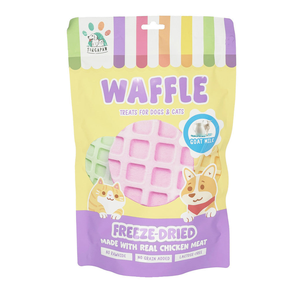 Singapaw Freeze Dried Ice Cream Waffles Dessert Series Treats for Cats & Dogs