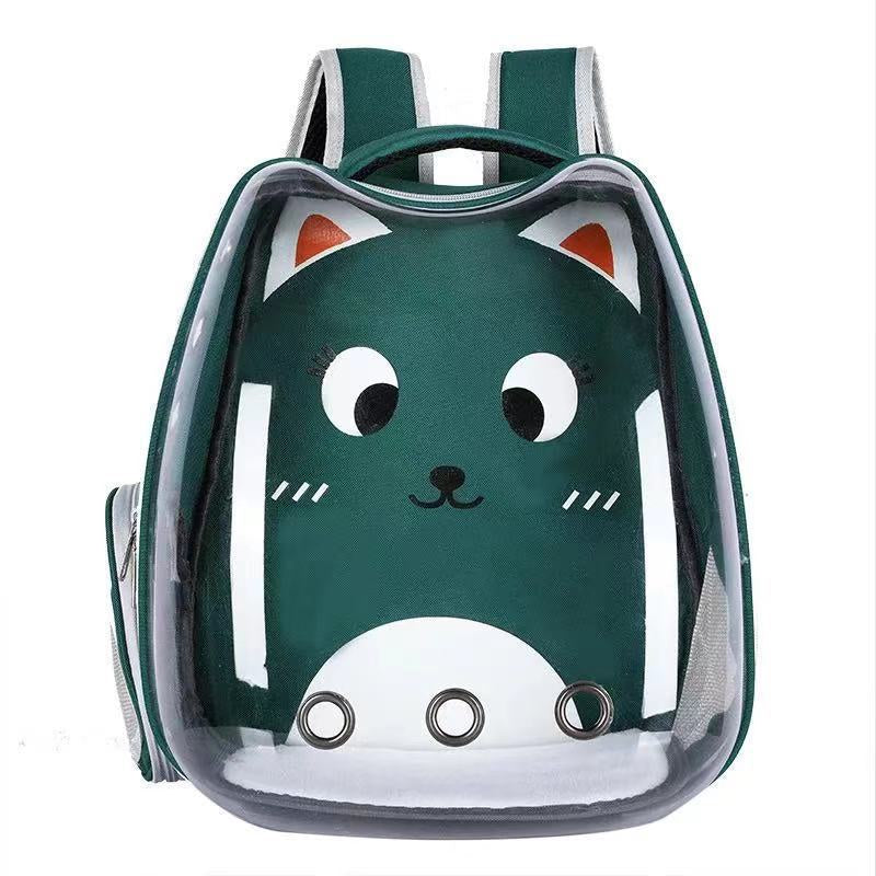Pet Backpack Carrier Bag Transparent Cat Puppy Backpack Portable Space Capsule Breathable Animal Carrying Bag