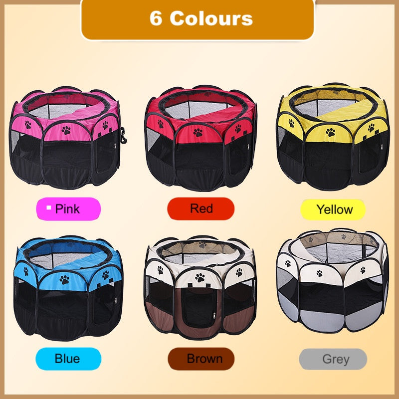 Oxford Portable Dog Pet Play Tent Cat Playpen