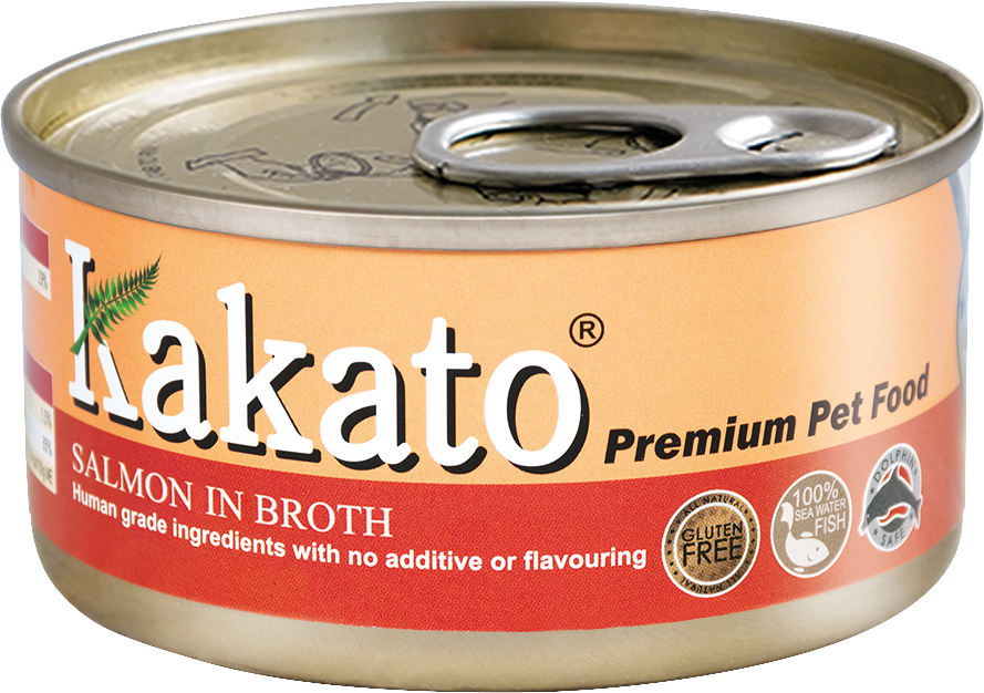 Kakato Salmon in Broth Canned Cat & Dog Food