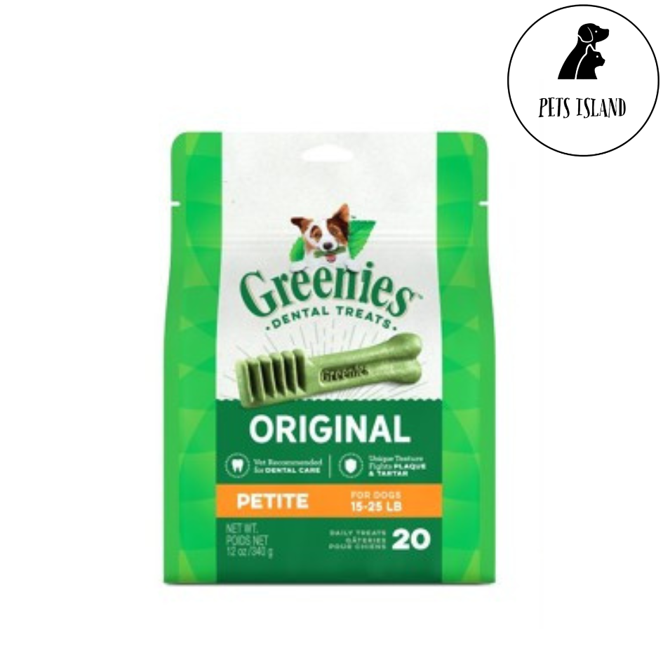 Greenies TreatPak Dental Treats & Chews for Dogs 4 Sizes - Teenie, Petite, Regular, Large