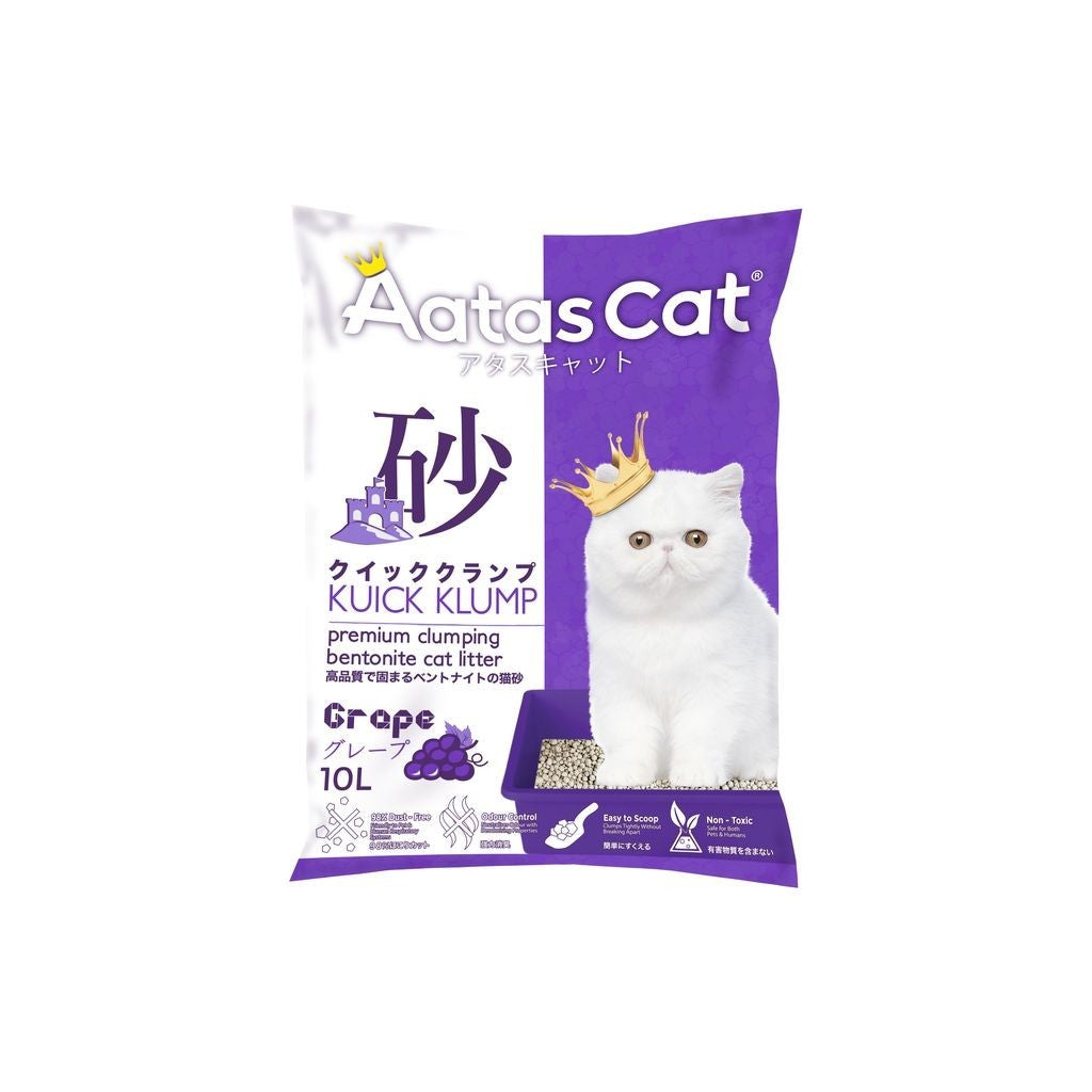 4 FOR $26.70: Aatas Cat Kuick Klump Bentonite Cat Litter 10L