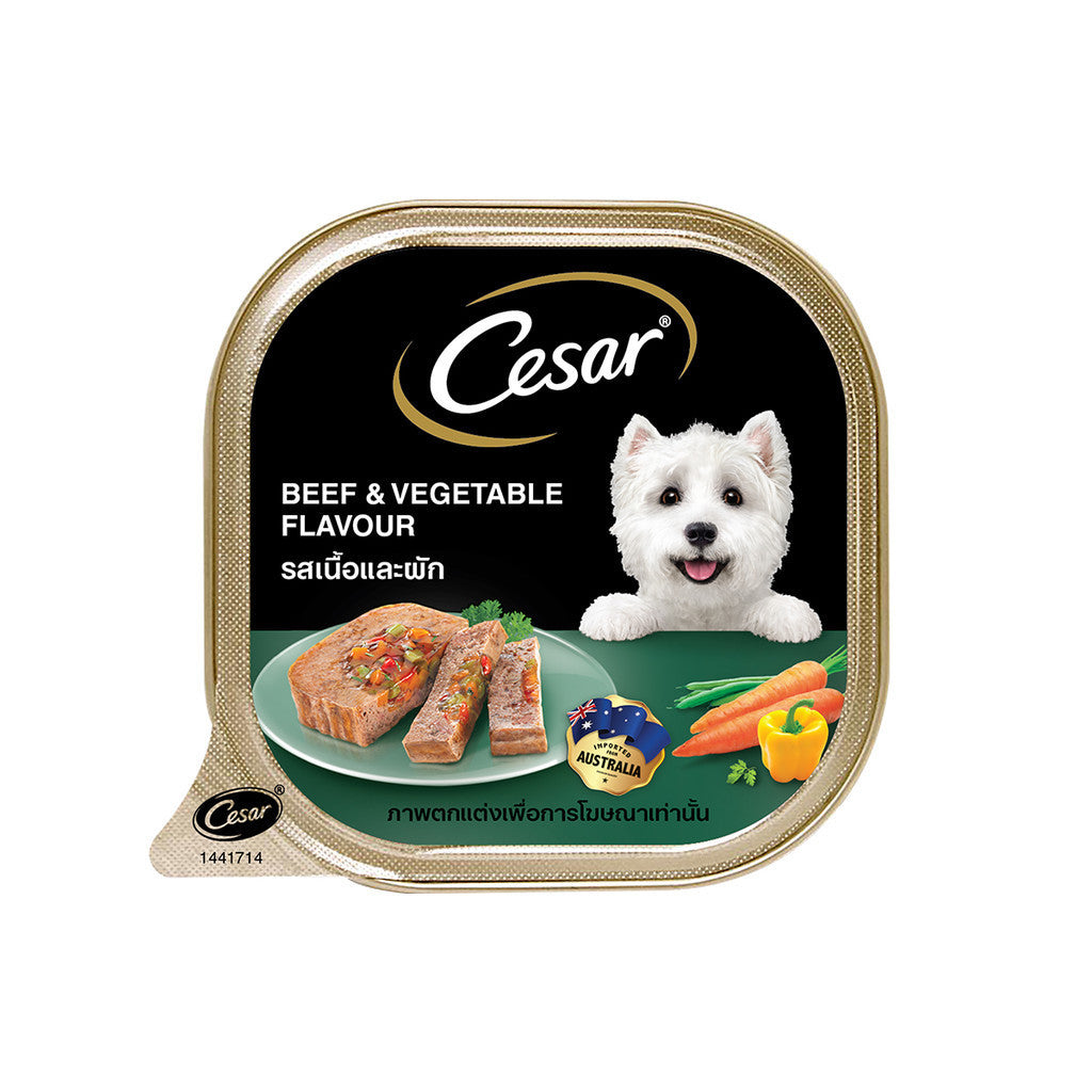 Cesar Dog Tray 100g & Naturally Crafted 85g Wet Dog Food
