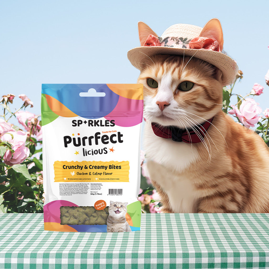 Sparkles Purrfectlicious Cat Treats Crunchy & Creamy, Meaty Bites, Freeze Dried (12 flavours)