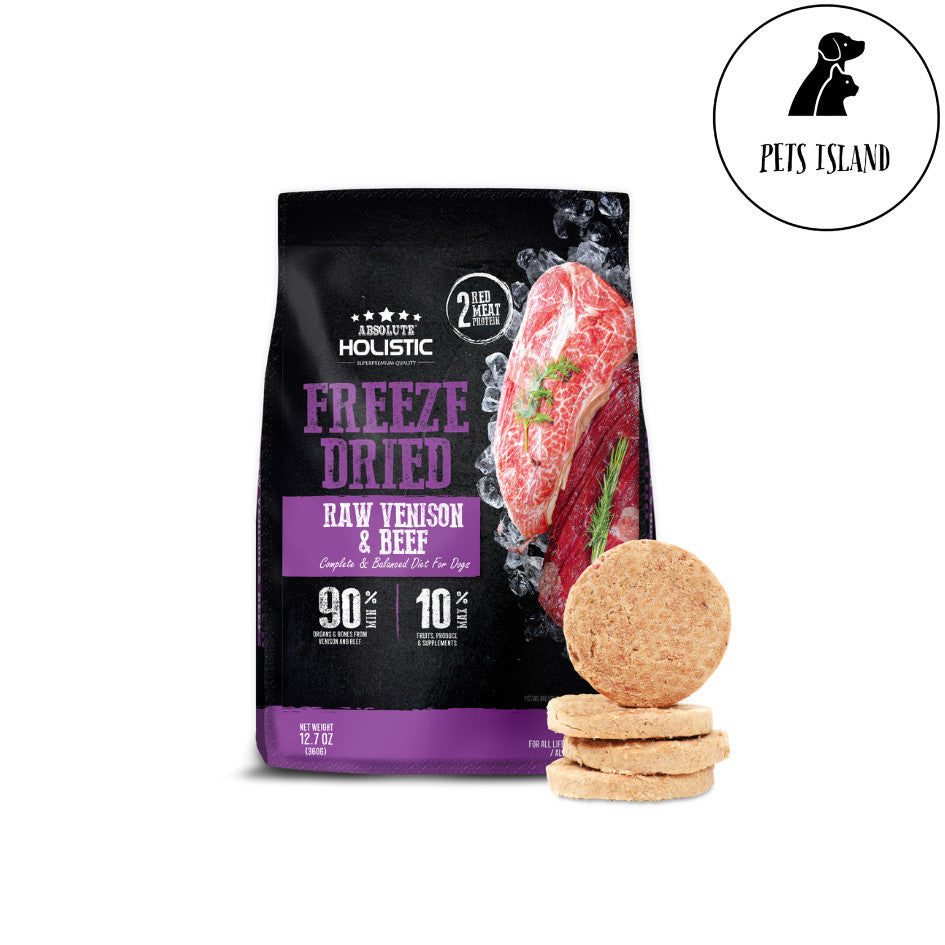 Absolute Holistic Freeze Dried Raw Dog Food Patties (12.7oz)