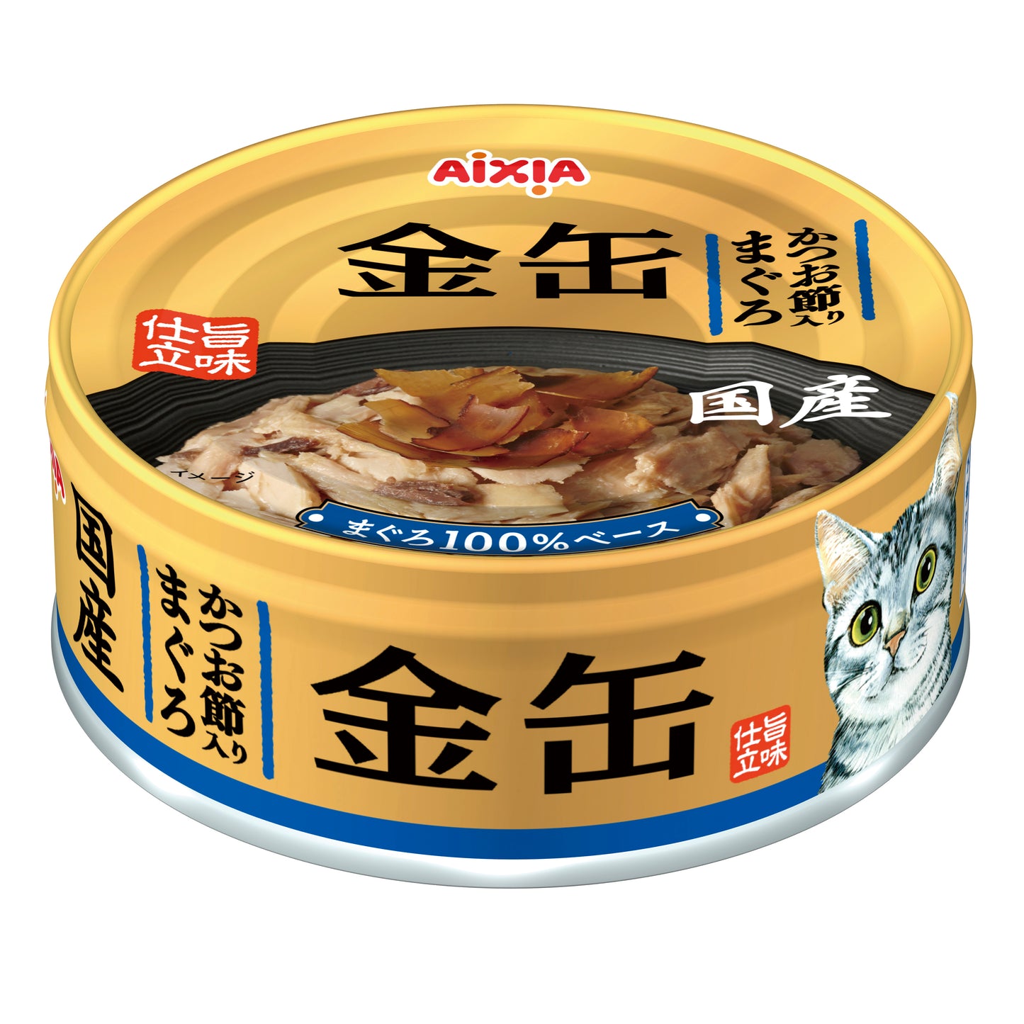 Aixia Kin-Can Mini Tuna with Dried Skipjack Canned Cat Food 70g
