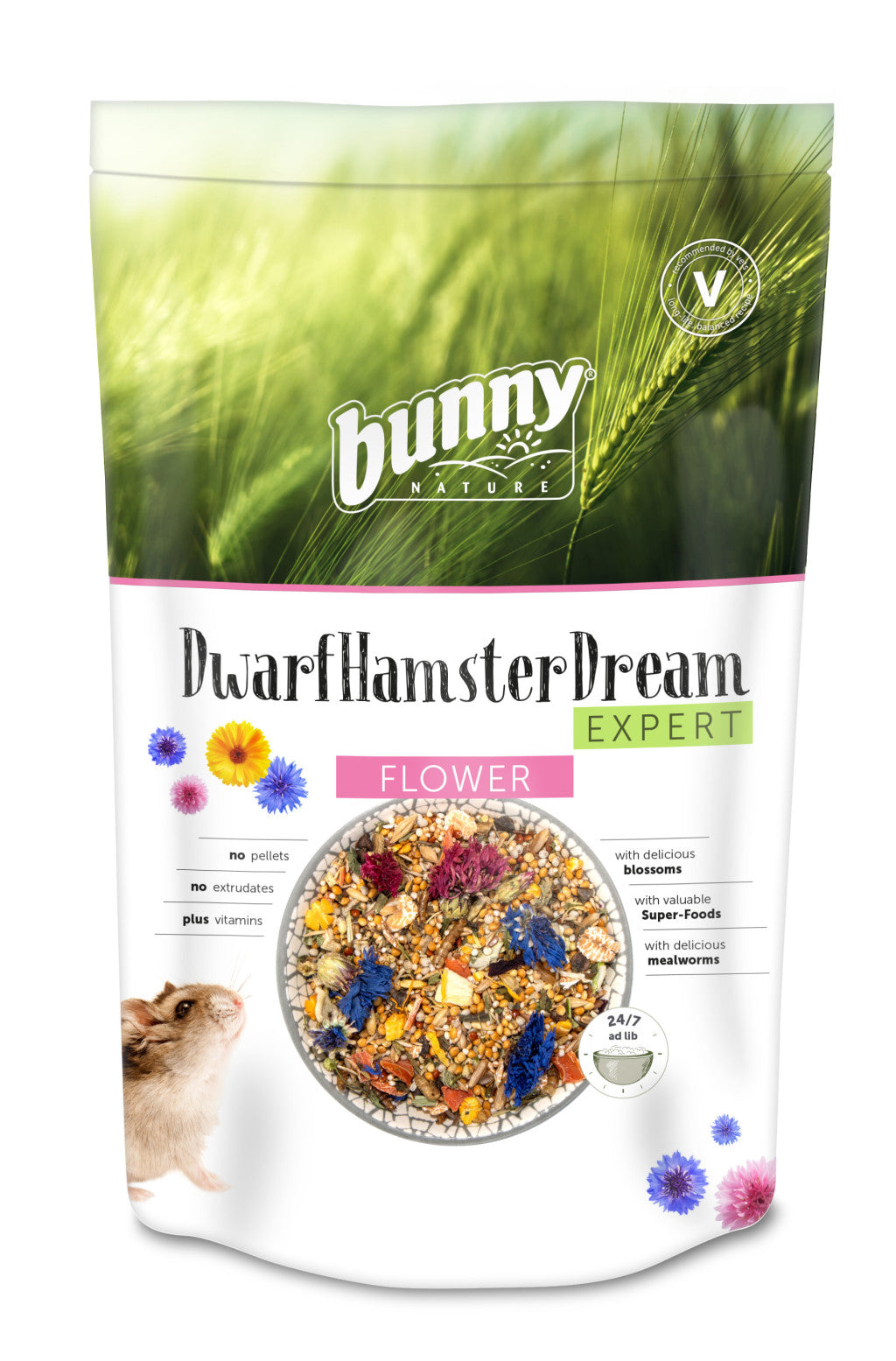 Bunny Nature Dwarf Hamster Dream Expert Flower 500G