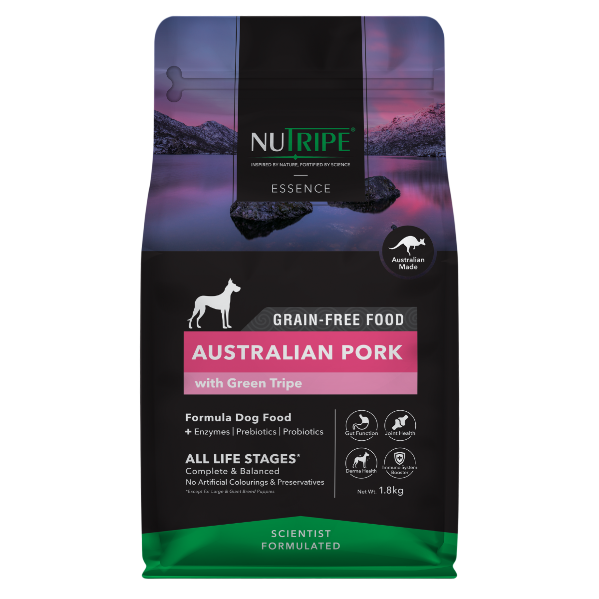 Nutripe Essence Australian Pork with Green Tripe Dog 1.8kg