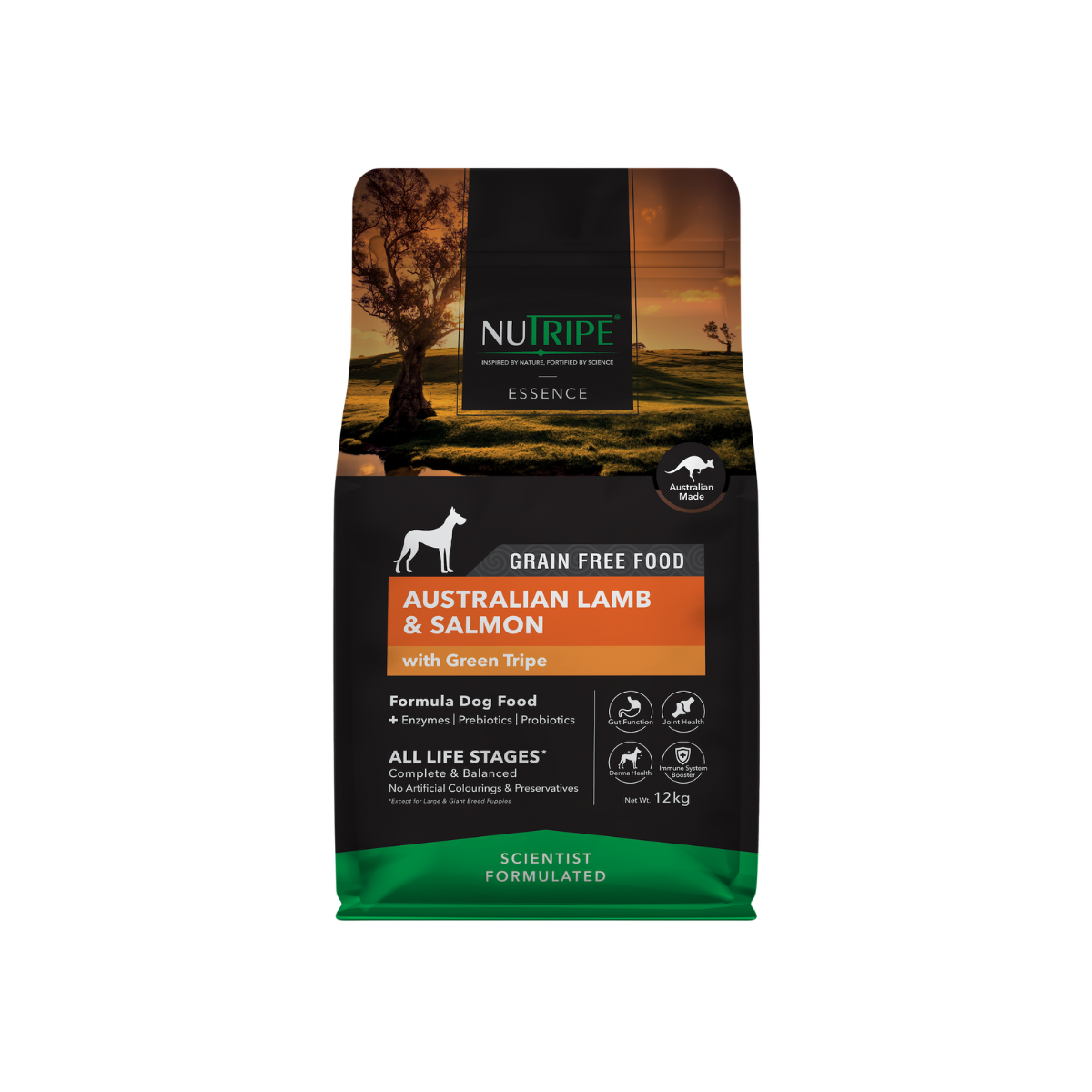 Nutripe Essence Australian Lamb & Salmon with Green Tripe Dog 12kg