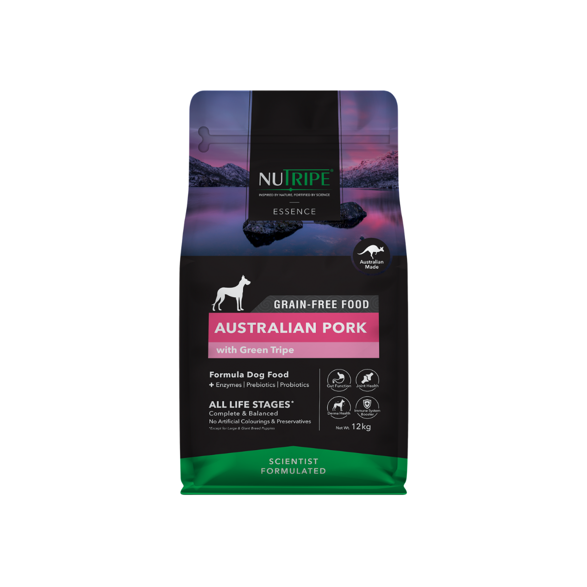 Nutripe Essence Australian Pork with Green Tripe Dog 12kg