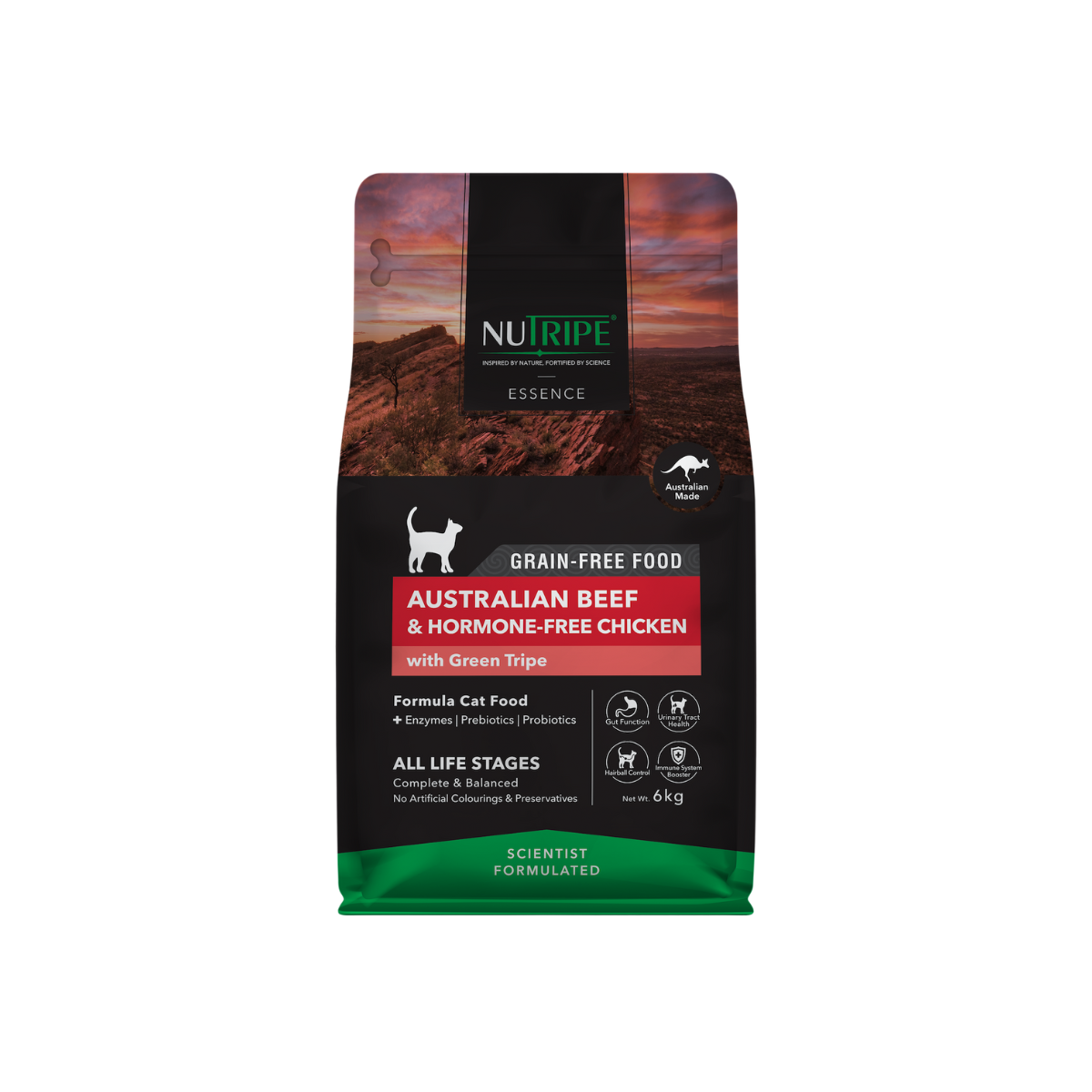 Nutripe Essence Australian Beef & Hormone-Free Chicken with Green Tripe Cat 6kg