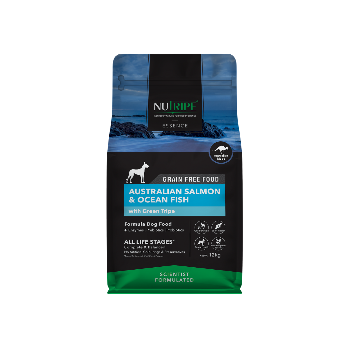 Nutripe Essence Australian Salmon & Ocean Fish with Green Tripe Dog 12kg