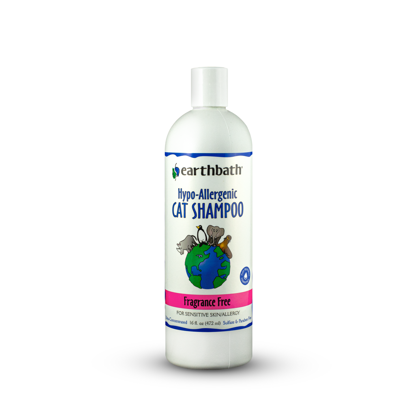 Earthbath Hypo-Allergenic Fragrance Free Cat Shampoo 16oz