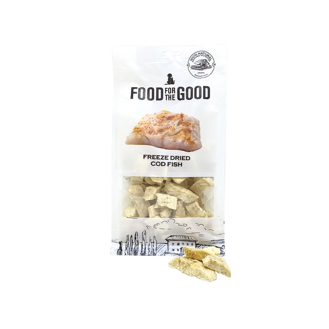 Food For The Good Cod Fish Freeze Dried Treats For Cats & Dogs 50g