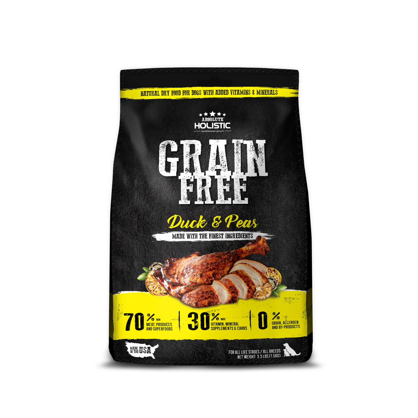Absolute Holistic Duck & Peas Grain Free Dry Dog Food