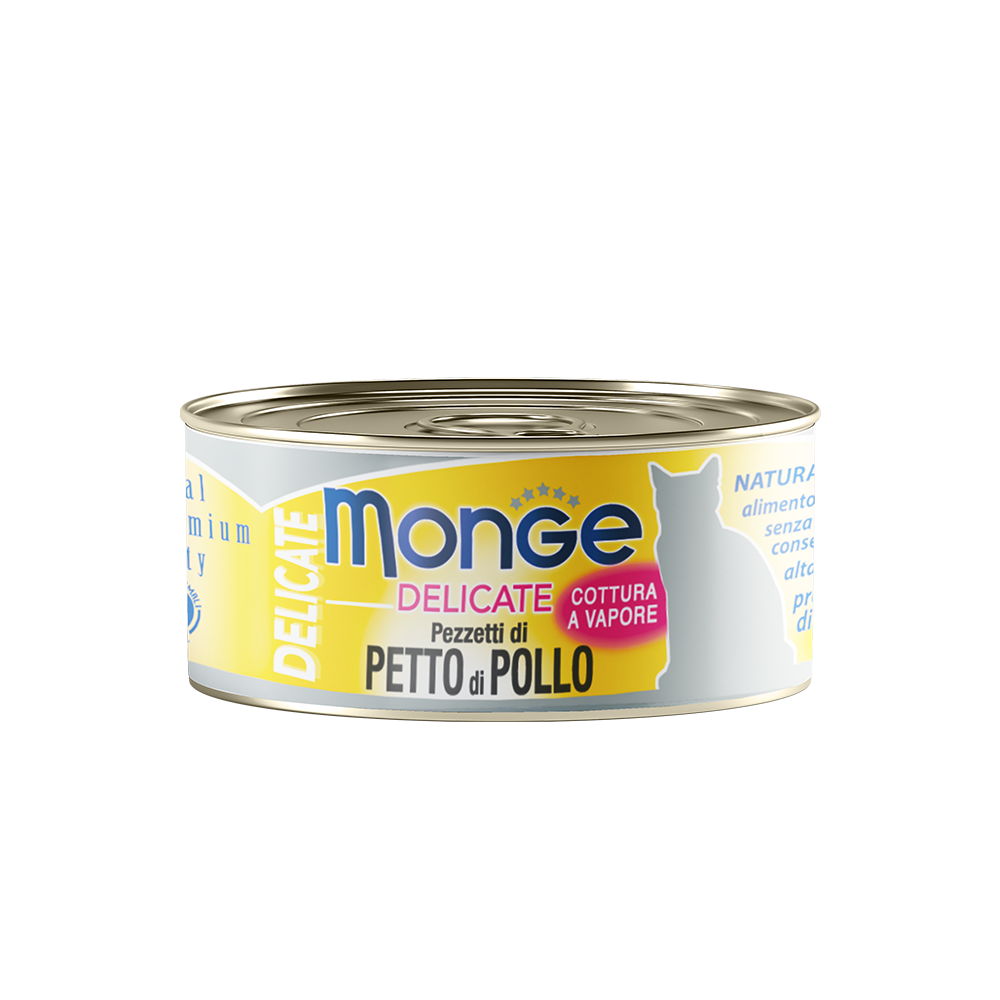 Monge Delicate Chicken Canned Cat Food 80g