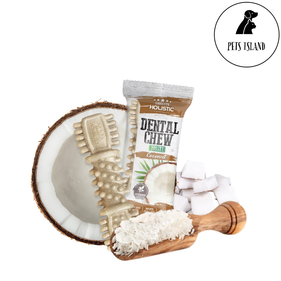 Absolute Dental Chew & Dental Chew Boost! 4" (25g per piece) - -Coconut Boost