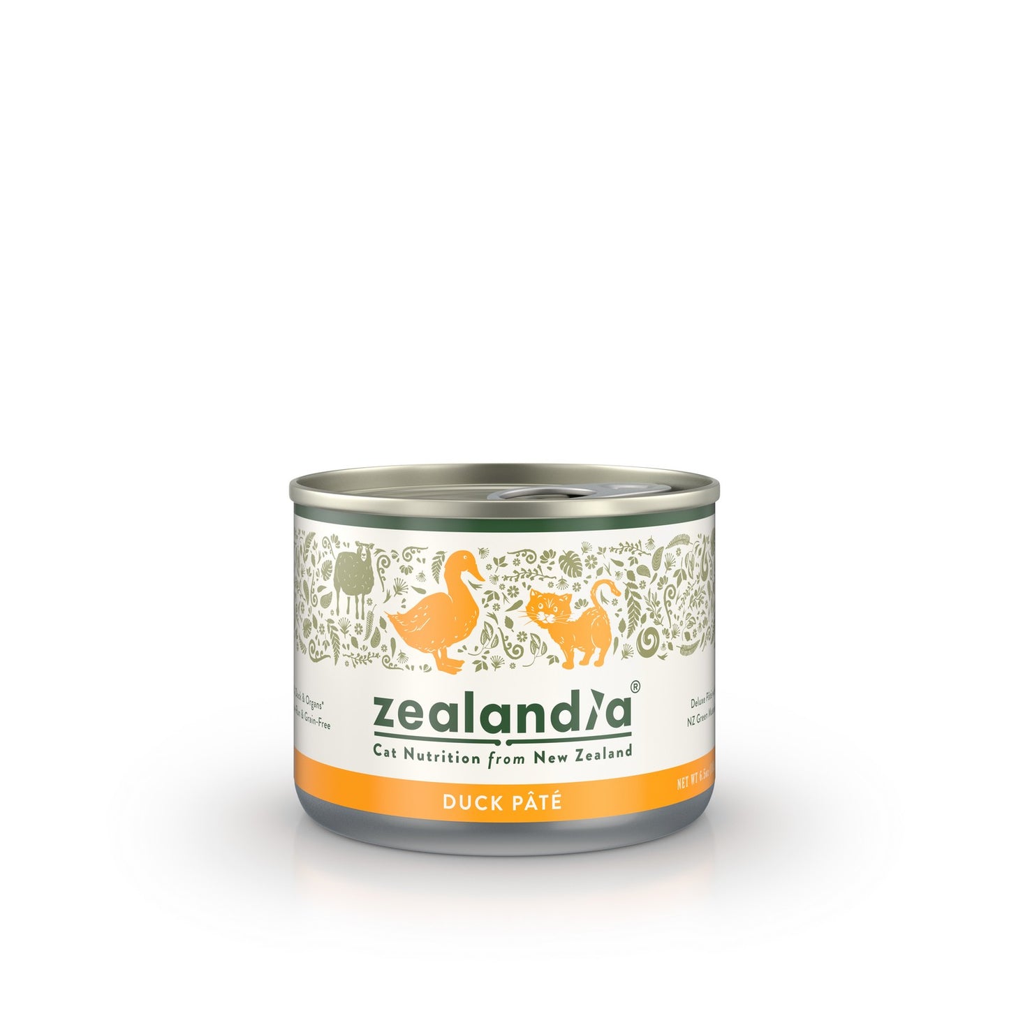 Zealandia Free-Run Duck Pate Adult Canned Cat Food 185g