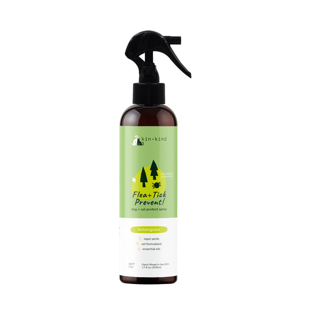 Kin+Kind Flea & Tick Protect Spray For Cats & Dogs 12oz