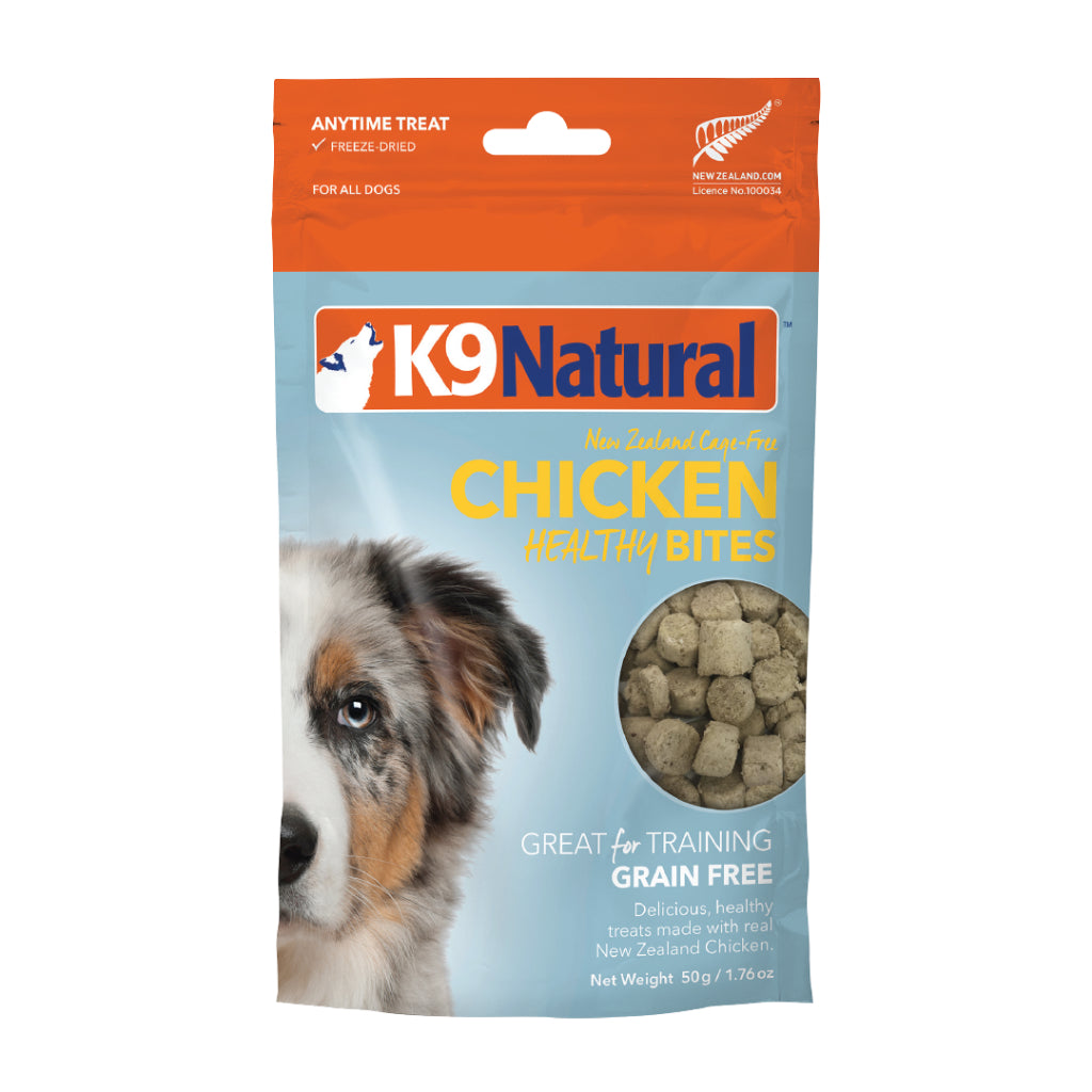K9 Natural Freeze Dried Healthy Bites & Air Dried Dog Treats 50g