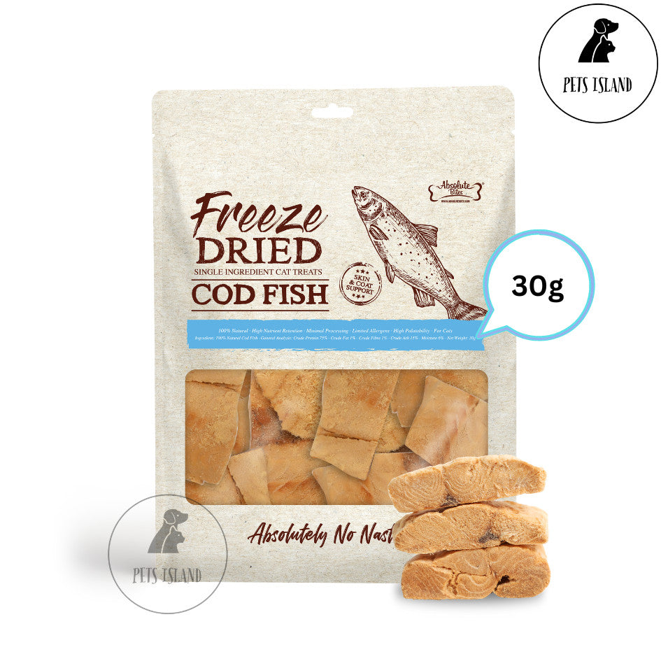 Absolute Bites Single Ingredients Freeze Dried Treats for Dogs & Cats *Small Pack*