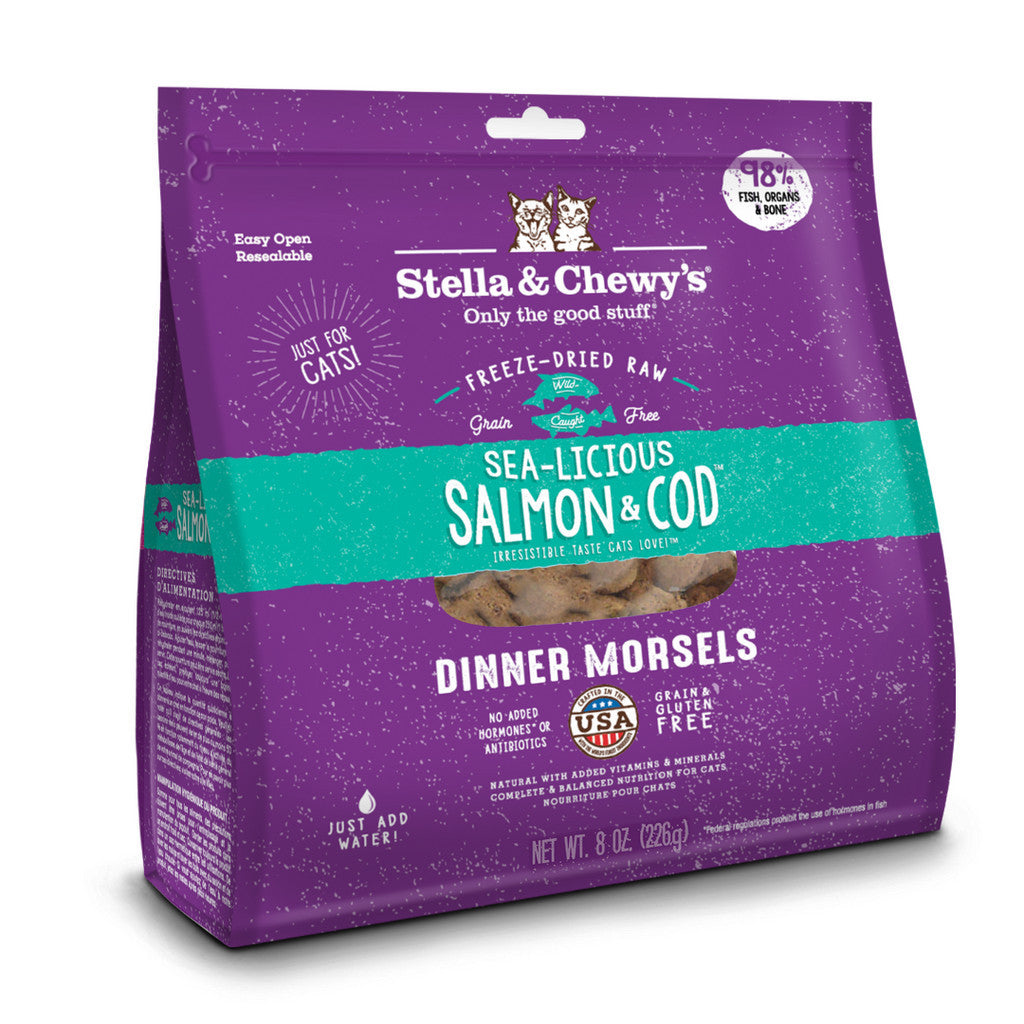 Stella & Chewy Freeze Dried Raw Dinner Morsels Cat Food 8oz