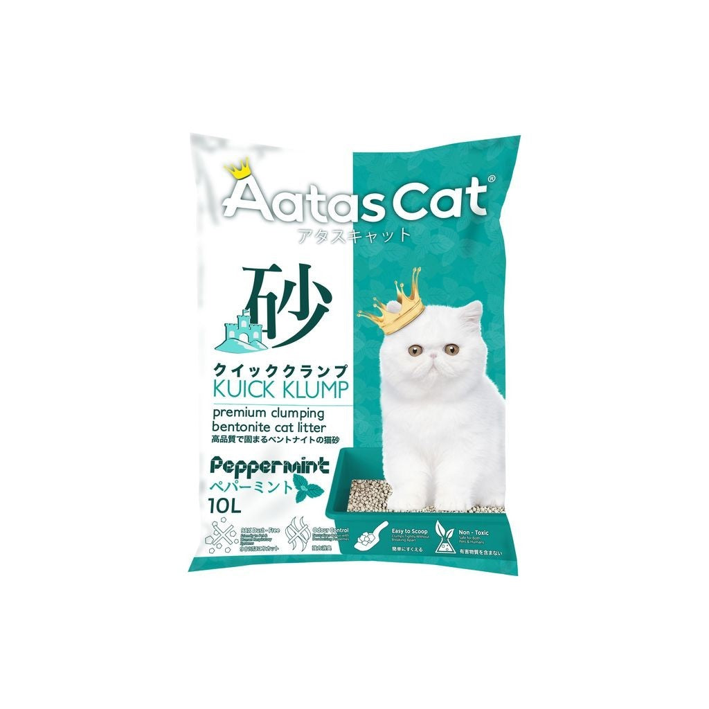 4 FOR $26.70: Aatas Cat Kuick Klump Bentonite Cat Litter 10L