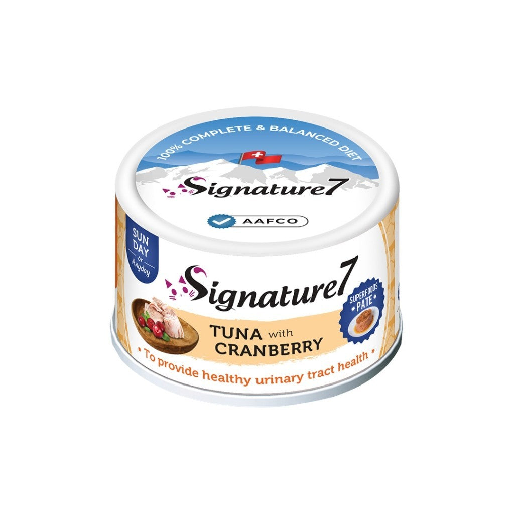 FREE CFTG PET WIPES: Signature7 Superfoods Pate Complete and Balanced Wet Food for Cats in All Life Stages 80g