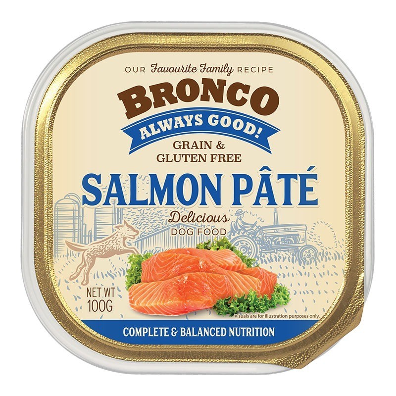 Bronco Pate Tray Dog Wet Food 100g