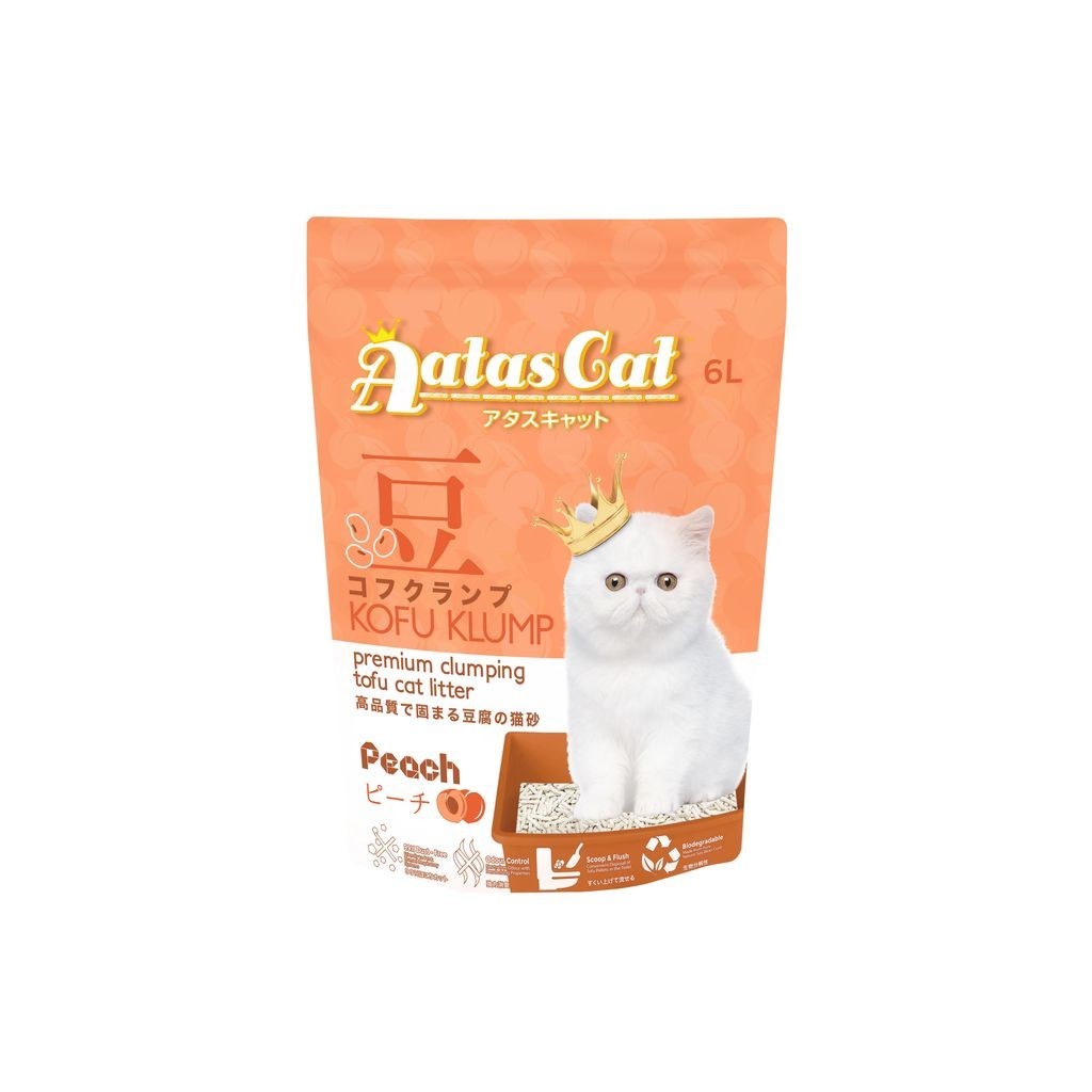 4 FOR $26.70: Aatas Cat Kofu Klump Tofu Cat Litter 6L