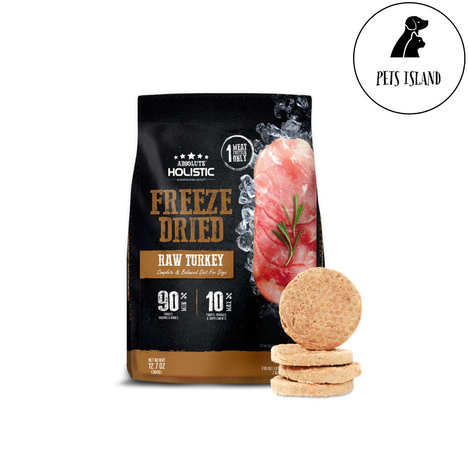 Absolute Holistic Freeze Dried Raw Dog Food Patties (12.7oz)