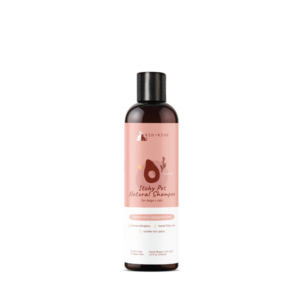 Kin+Kind Natural Pet Shampoo & Conditioner For Cats & Dogs 12oz