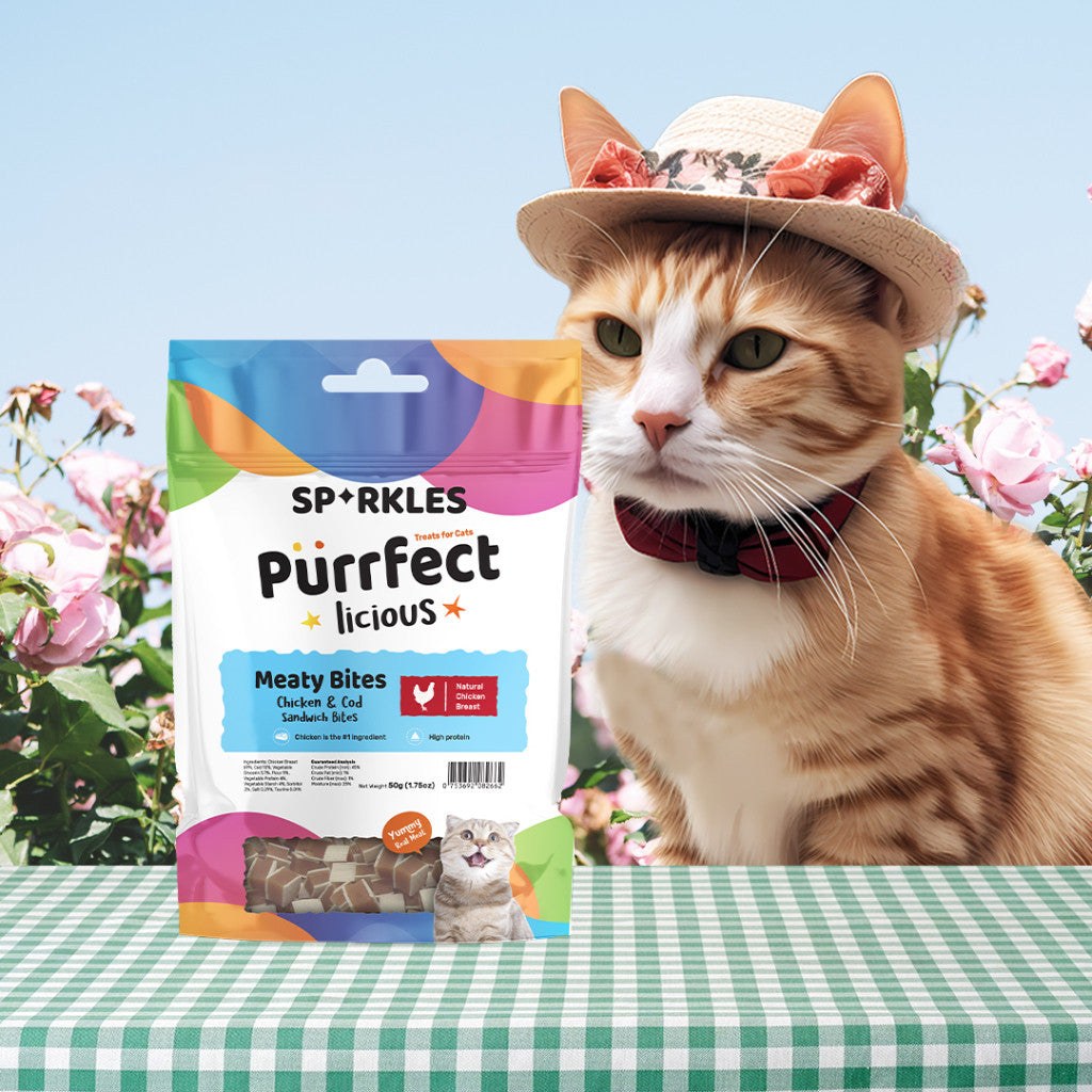 Sparkles Purrfectlicious Cat Treats Crunchy & Creamy, Meaty Bites, Freeze Dried (12 flavours)