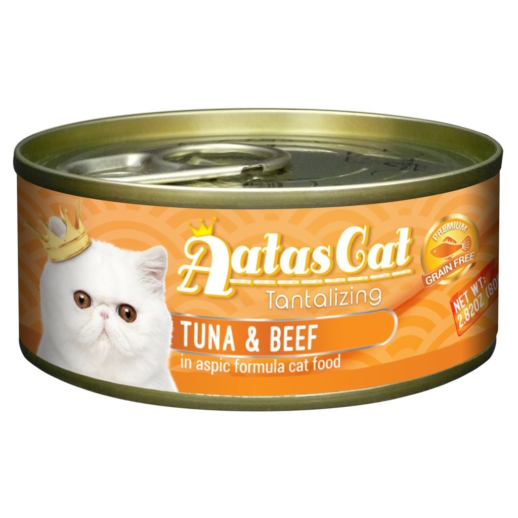 Aatas Cat Tantalizing Tuna Wet Cat Canned Food 80g