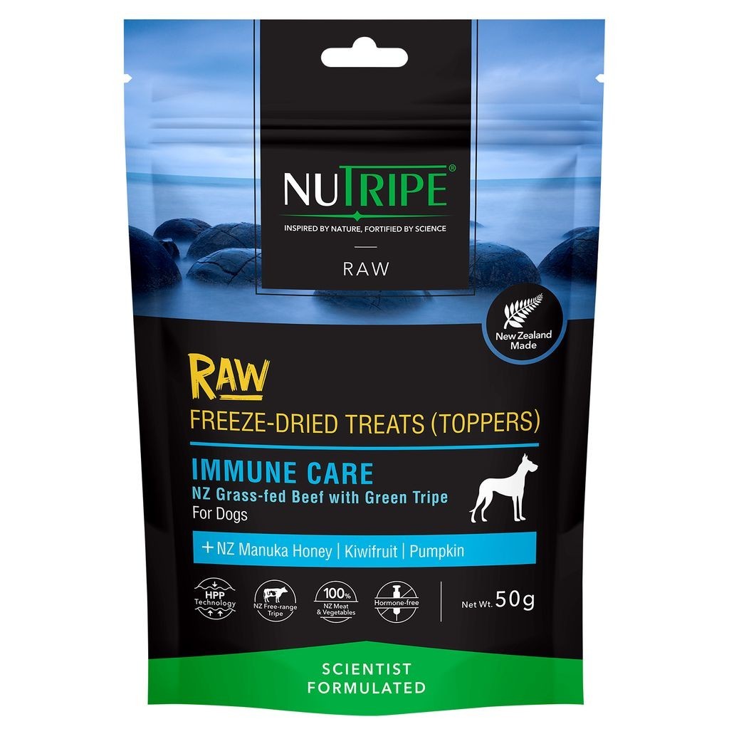 BUY 1 FREE 1: Nutripe Raw Freeze Dried Treats & Toppers for Dogs 50g