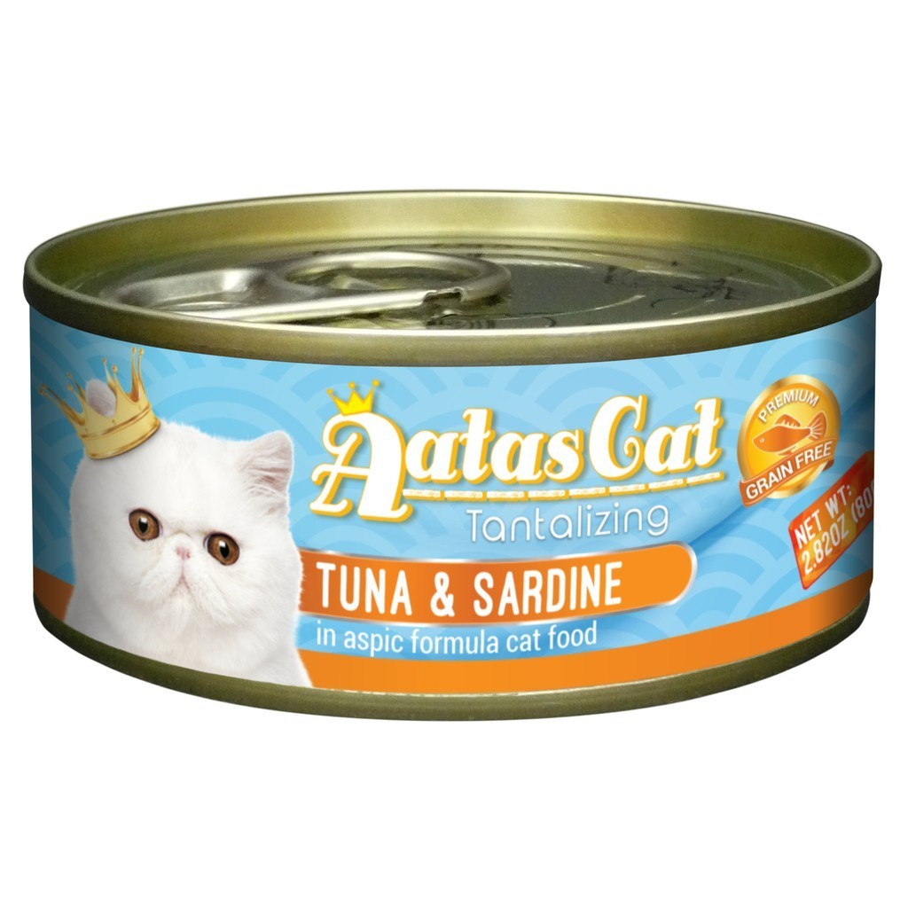 Aatas Cat Tantalizing Tuna Wet Cat Canned Food 80g