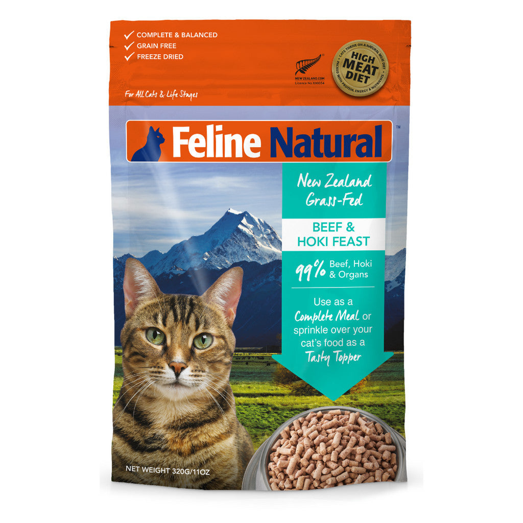 Feline Natural Freeze Dried Beef & Hoki Cat Food