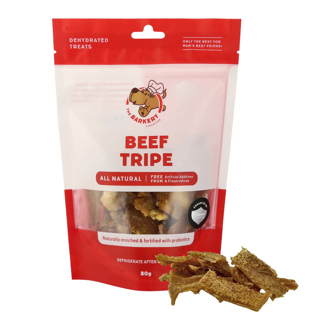 The Barkery Beef Tripe Dehydrated Dog Treats