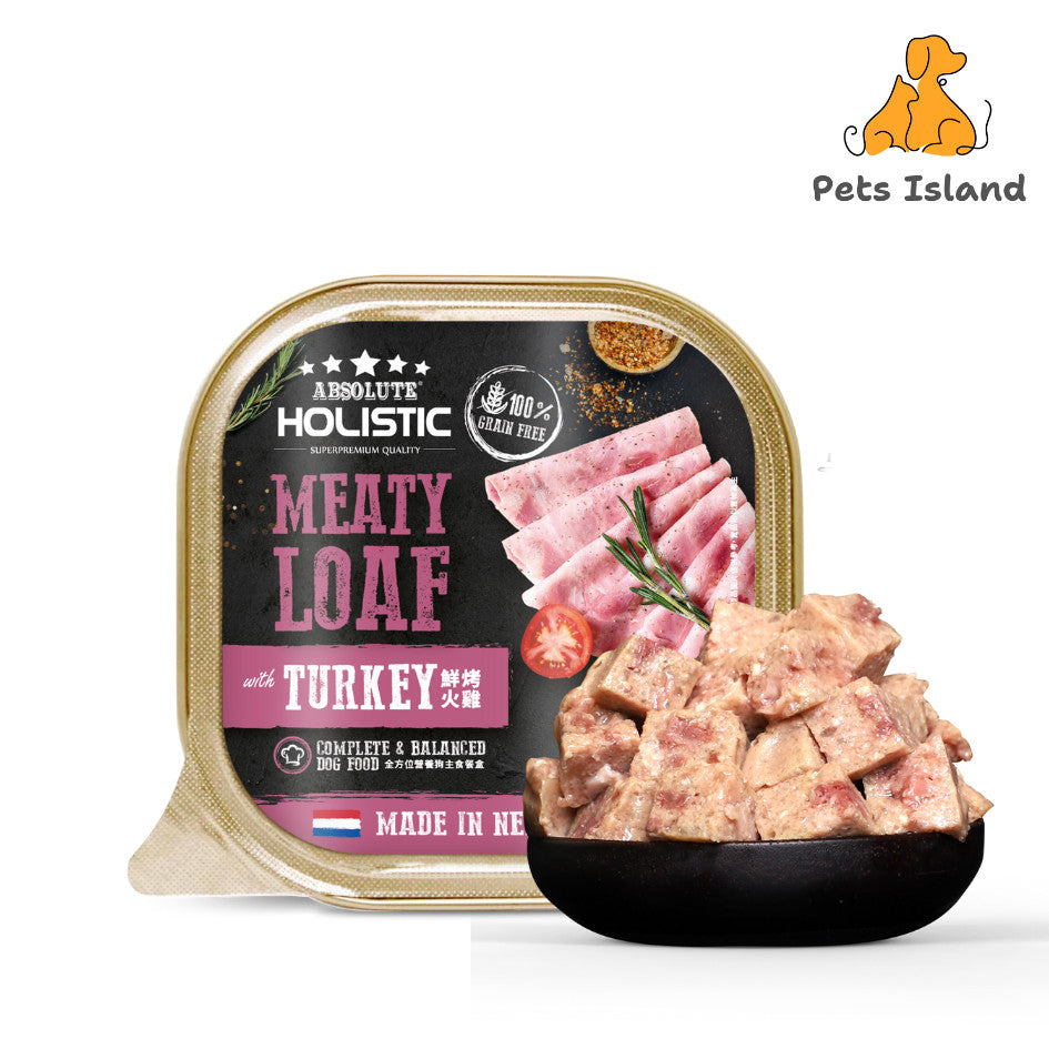 Absolute Holistic Complete & Balanced Meaty Loaf Wet Tray Food for Dog (100g)
