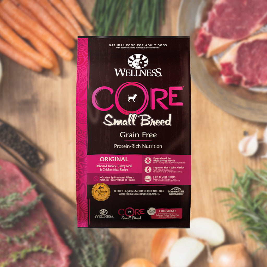 Wellness CORE Grain-Free Dry Dog Food -Small Breed-Original,12lb