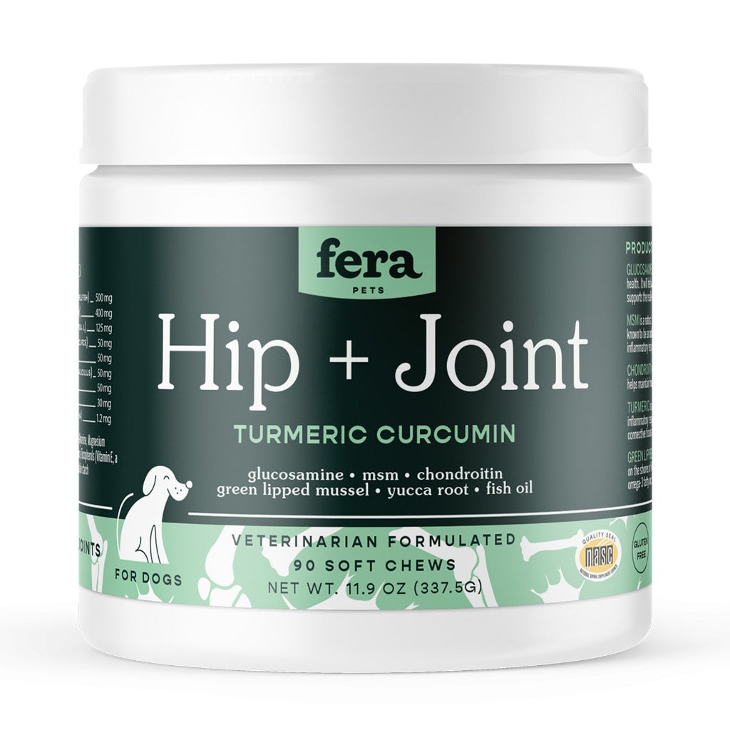 Fera Pets Organics Supplement for Cat & Dog -Collagen, Hip & Joint, Probiotics with Prebiotics, Calming, Cardiac Support
