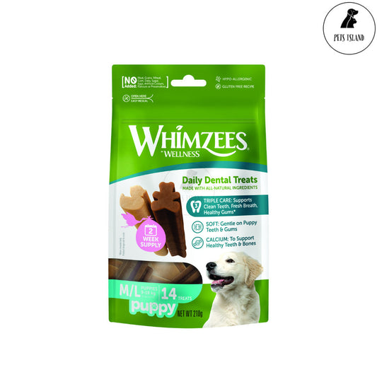 FREE WELLNESS SAMPLE: Whimzees Value Bag Dental Chews for Dogs & Puppies Toothbrush Alligator Stix Hedgehog